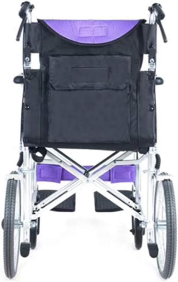 Wheelchair,Lightweight Folding Wheelchair Driving,Elderly Wheelchair Portable Aluminum Alloy Ultralight Scooter Trolley,Portable