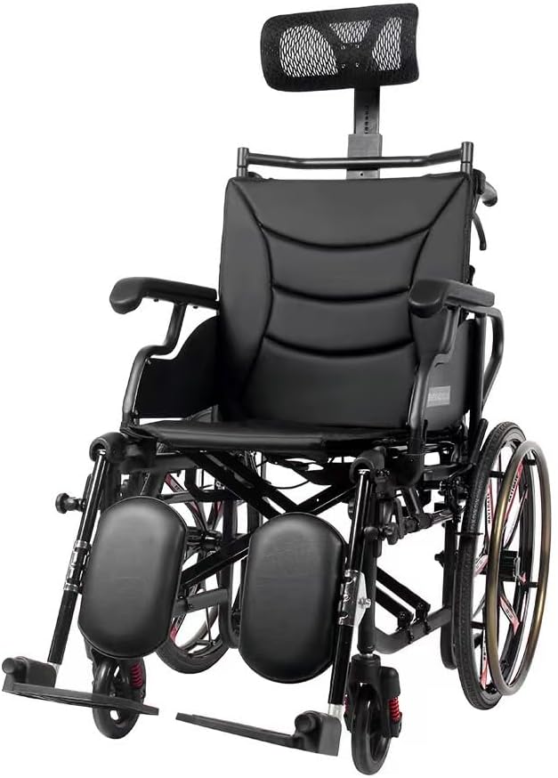 Lightweight Folding Wheelchair, Manual Wheelchair, Reclining Wheelchair, Shower Chair, Bathing Wheelchair, Mobility Scooter for The Elderly and Disabled