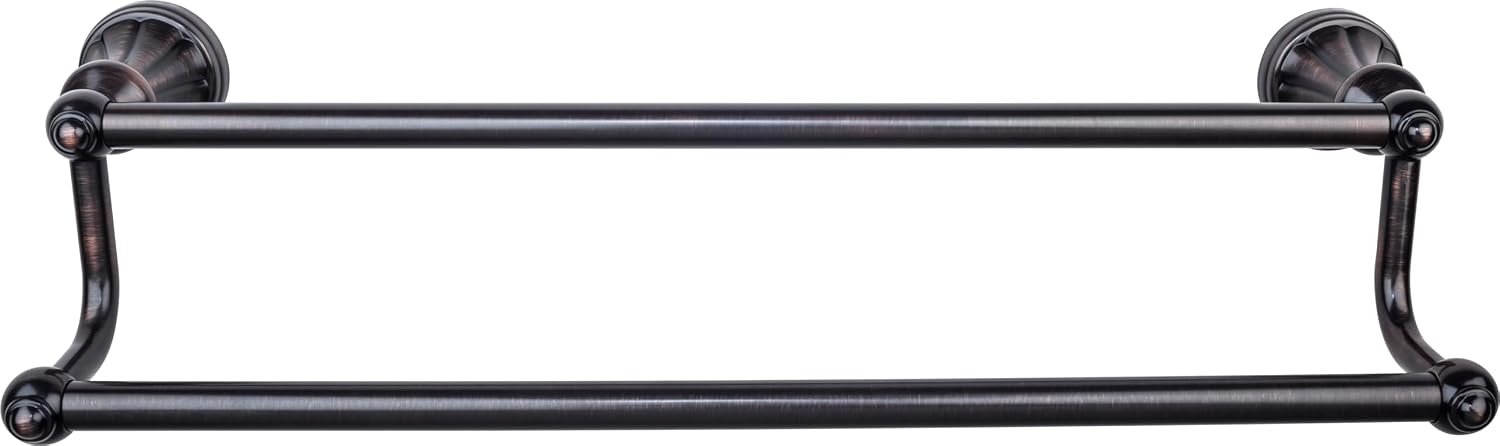 Top Knobs HUD11-TB Hudson Bath Double Towel Rod Bronze