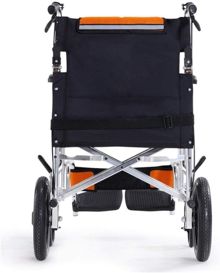 Wheelchair Aluminum Alloy,Portable Fold Light Transit Travel Disabled/Elderly Hand Scooter 100Kg Capacity,portable