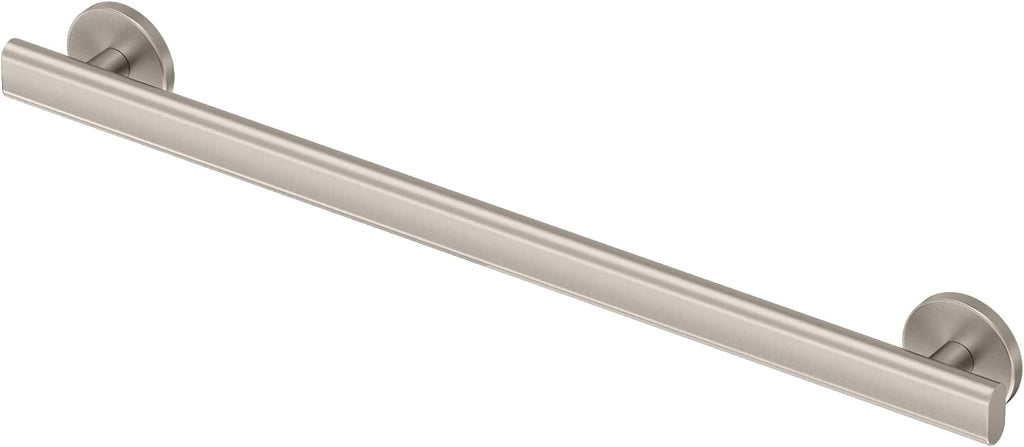 Gatco 672SN Nouveau 24' L Grab Bar, Satin Nickel/ADA Compliant Stainless Steel Safety Grab Bar for Bathroom