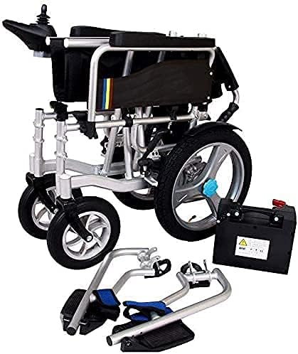 Electric Wheelchair Self-Leveling Lying Easy to Fold Lightweight Wheelchair Elderly People with Disabilities Four-Wheeled Scooter