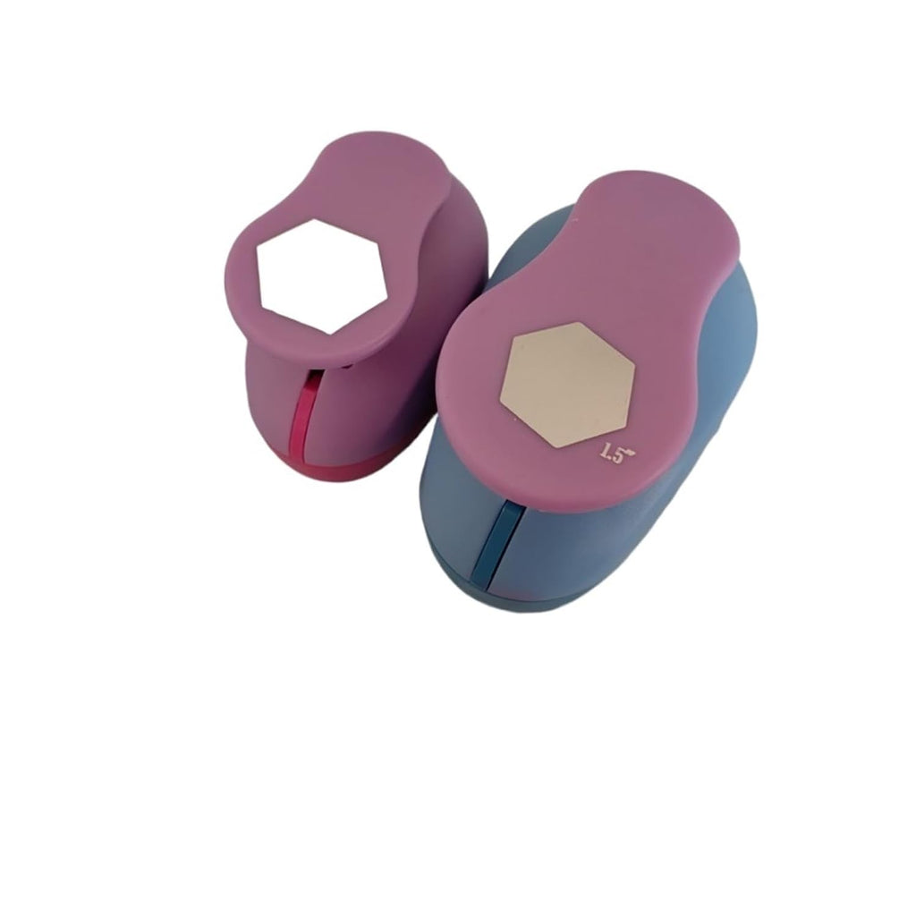 Paper Hole Punch Hexagon Shaped Save Power Paper EVA Craft Hole Punch Scrapbook Handmade Cutter DIY Graph Cutting Tool(25mm33mm50mm70mm)