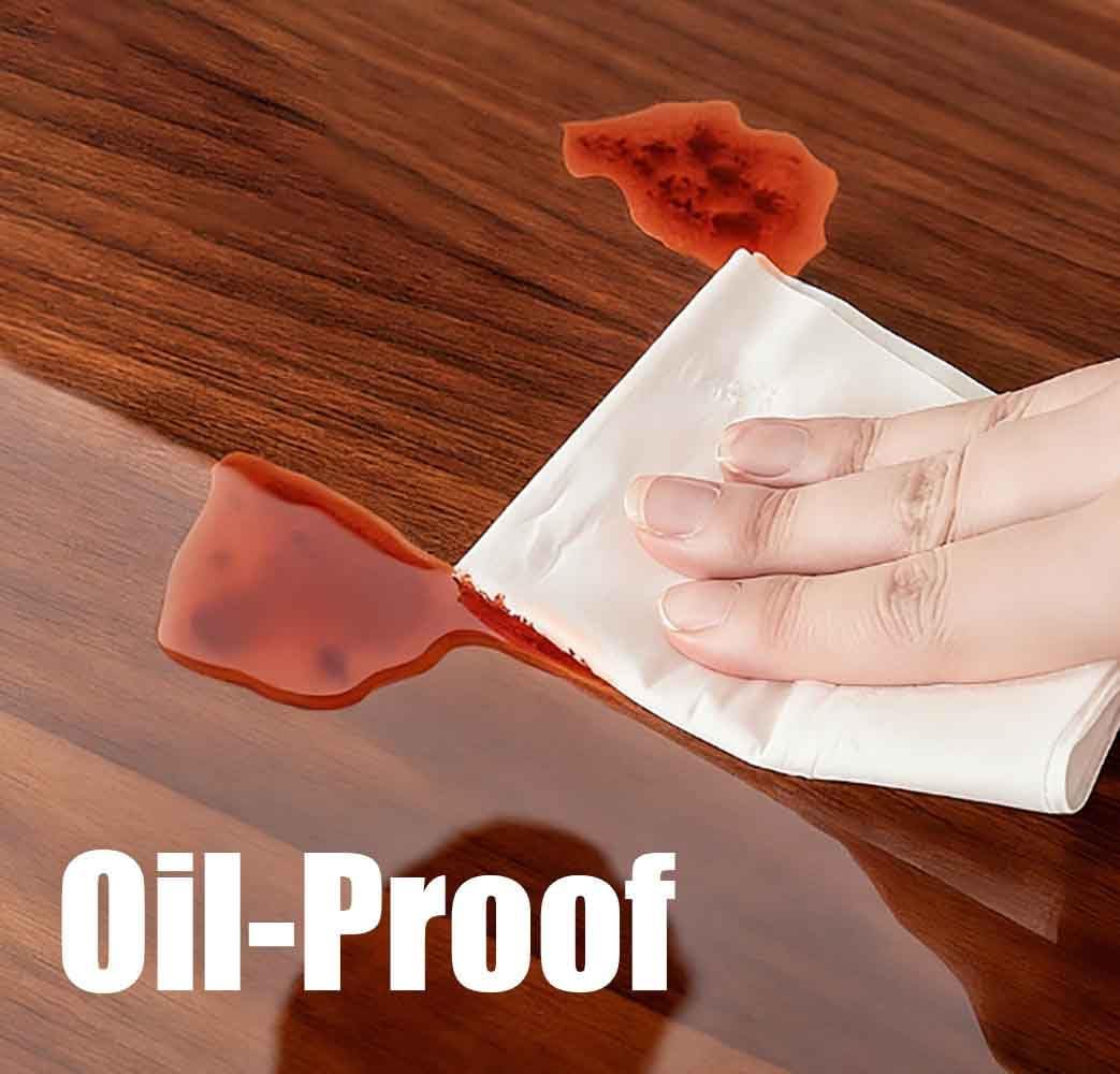 3.0mm Thick Clear Round Vinyl Fitted Tablecloth Waterproof Plastic Table Cloth,Tablecover for Patio/Dinning 26 inch