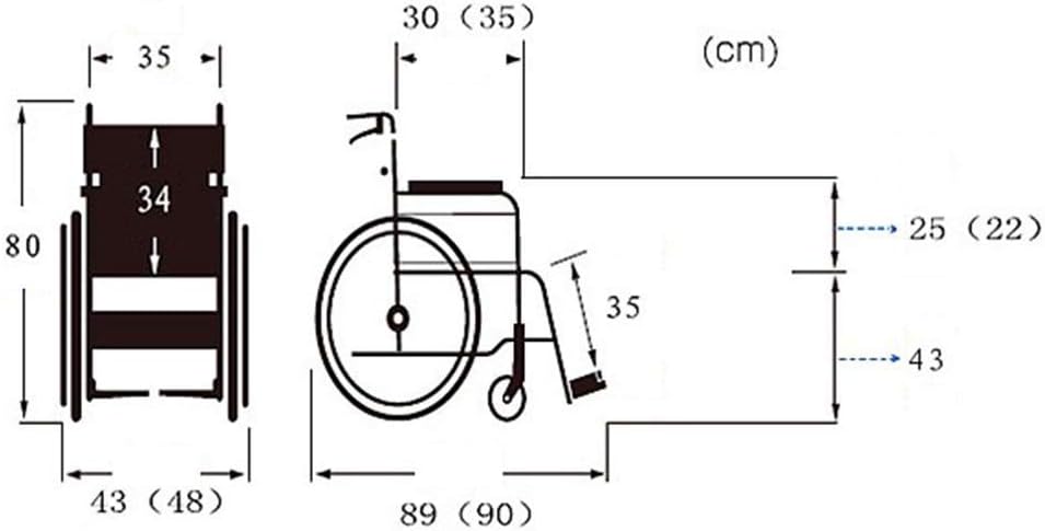 Wheelchair,Lightweight Wheelchair Driving Adult Supplies,Aluminum Alloy Folding Portable Travel Aircraft Elderly Disabled Scooter,Portable