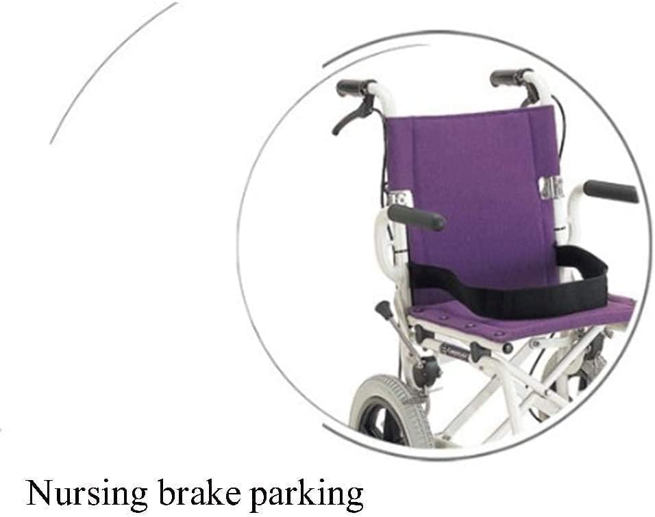 Wheelchair,Lightweight Wheelchair Driving Adult Supplies, Aluminum Alloy Folding Portable Travel Aircraft Elderly Disabled Scooter,Portable