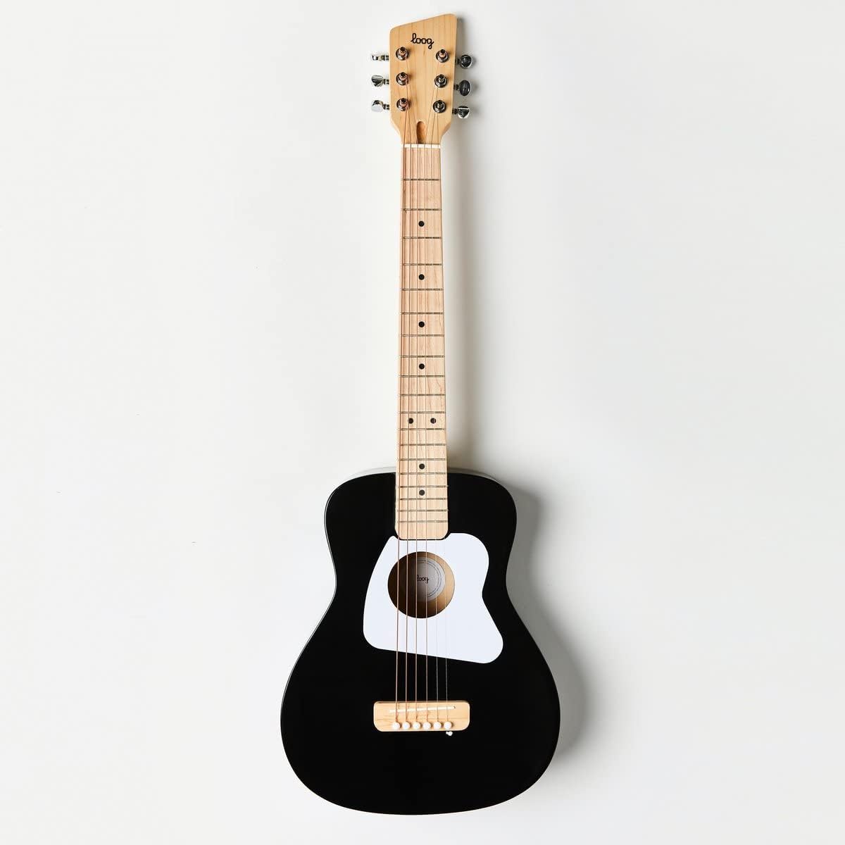 Loog Pro 6 Acoustic kids real guitar for Beginners Compact size Ages 9+ Learning app and Lessons included