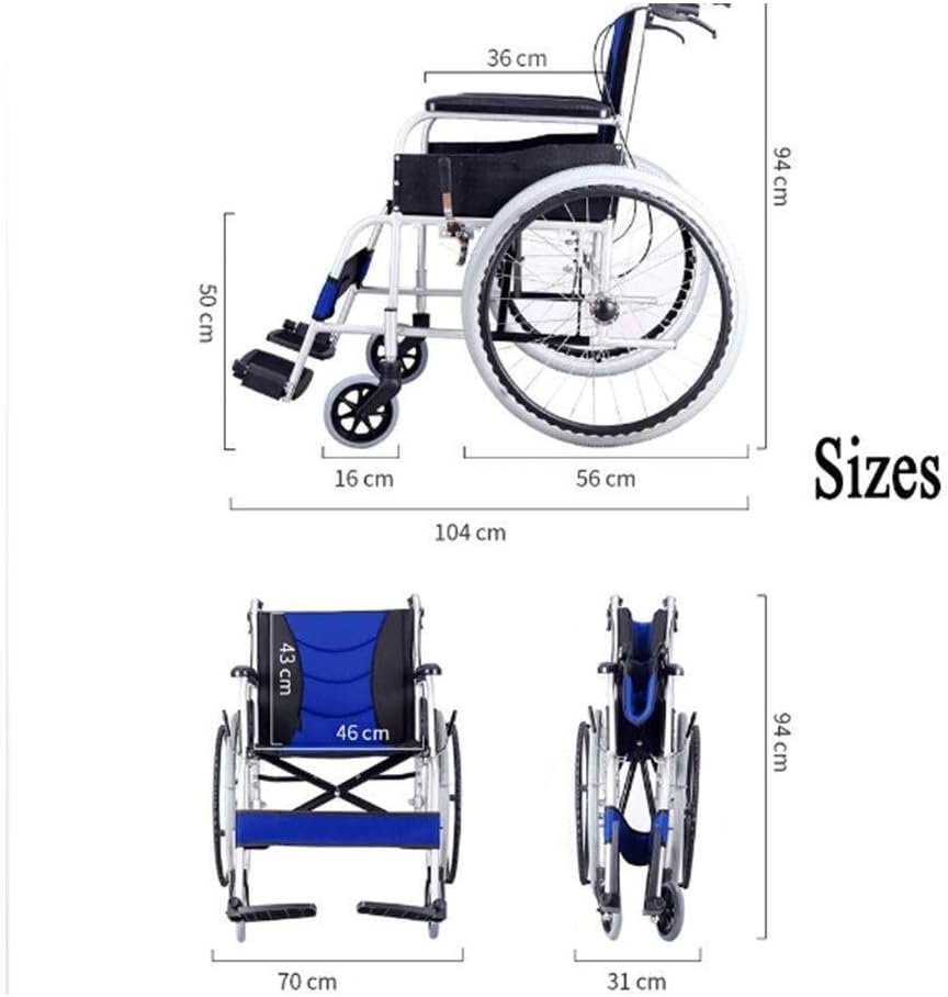 Wheelchair Self-Style, Light Fold Super Light Portable Seniors Trolley Disabled Scooter,Portable