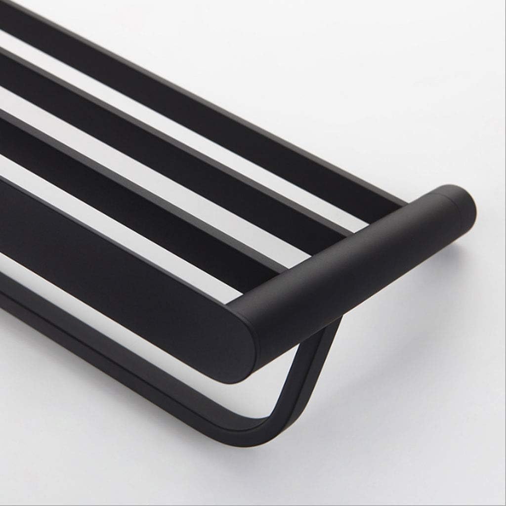 Multifunctional Towel Rack-Towel Shelf Rack with Bar for Bathroom,Wall Mounted Oil Rubbed Bronze