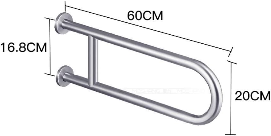 Bathroom Grab Rails Hand Rail Disability Aids Toilet Grab Bar, Stainless Steel 24-Inch Safety Bathroom Rail Heavy Duty Screw-in Assist Handles for Ada Bathroom