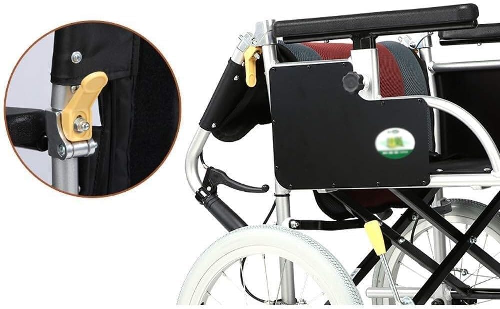 Wheelchair Aluminum Alloy, Fold Light Portable Scooter Home Disabled Trolley,Portable