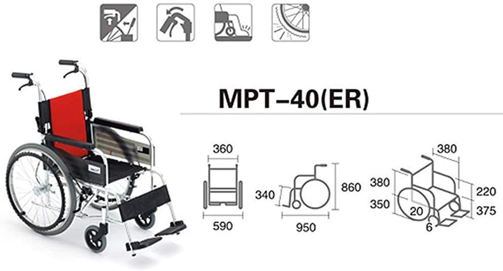 Wheelchair,Wheelchair Elderly Travel Disabled Unicycle Wheelchair Driving,Wheelchair Folding Portable Aluminum Scooter Disabled Elderly Travel Wheelchair,Portable