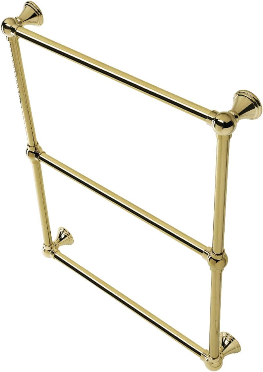 Kingston Brass DTC322419PB Maximilien Wall Mount Towel-Rack, Polished Brass