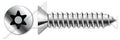 (2500 pcs) #14 X 3/4', Self-Tapping Sheet Metal Screws, Flat Countersunk Head Tamper-Resistant 6Lobe Torx(r) Pin Drive, Type AB, Stainless Steel, Includes Driver Bit
