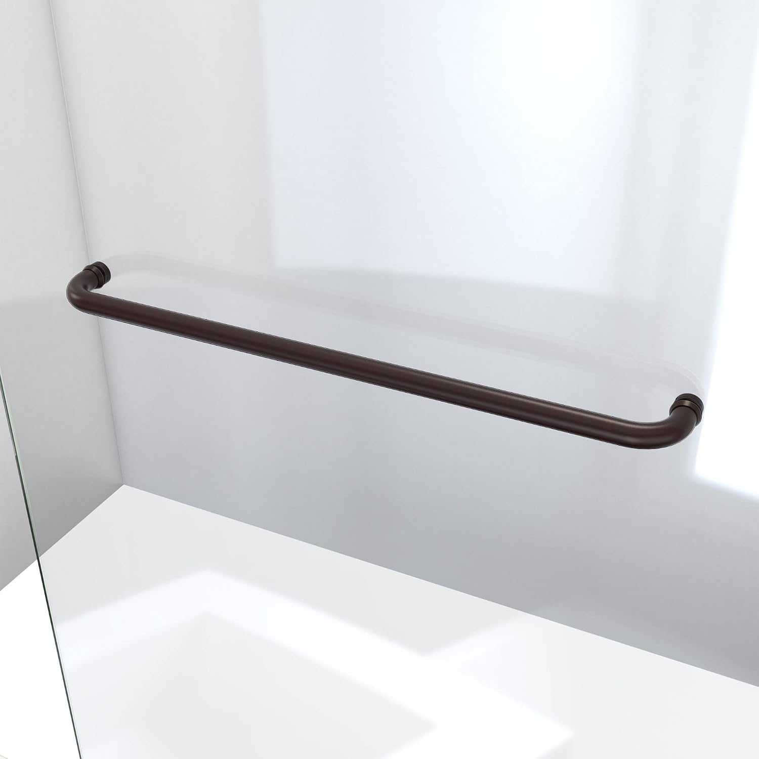 DreamLine Linea 34 inch W x 72 inch H Frameless Fixed Shower Screen in Oil Rubbed Bronze