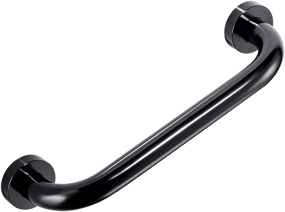 Bathroom Grab Rails Hand Rail Disability Aids Bathroom Bathtub Handrail, Shower Grab Bar Toilet,Wall Mounting Towel Rail Bar (Black 40Cm)