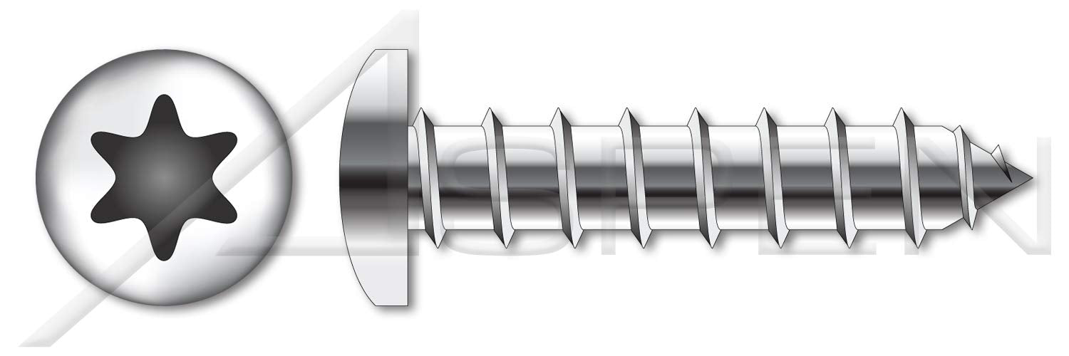 (1500 pcs) #14 X 3/4', Self-Tapping Sheet Metal Screws, Type A, Pan 6Lobe Torx(r) Drive, Stainless Steel