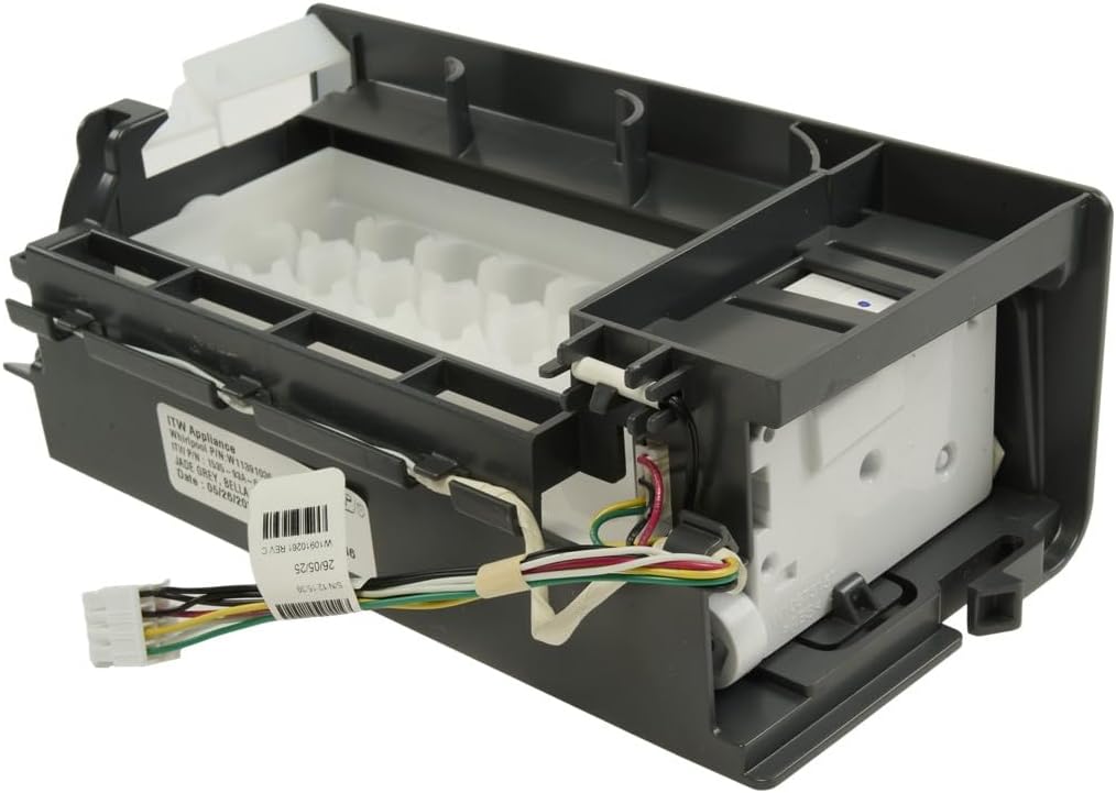 Whirlpool W11557002 Genuine OEM Refrigerator Ice Maker Assembly Replacement Part - Replaces W11414318, W11262316, W11091220, and W11391035