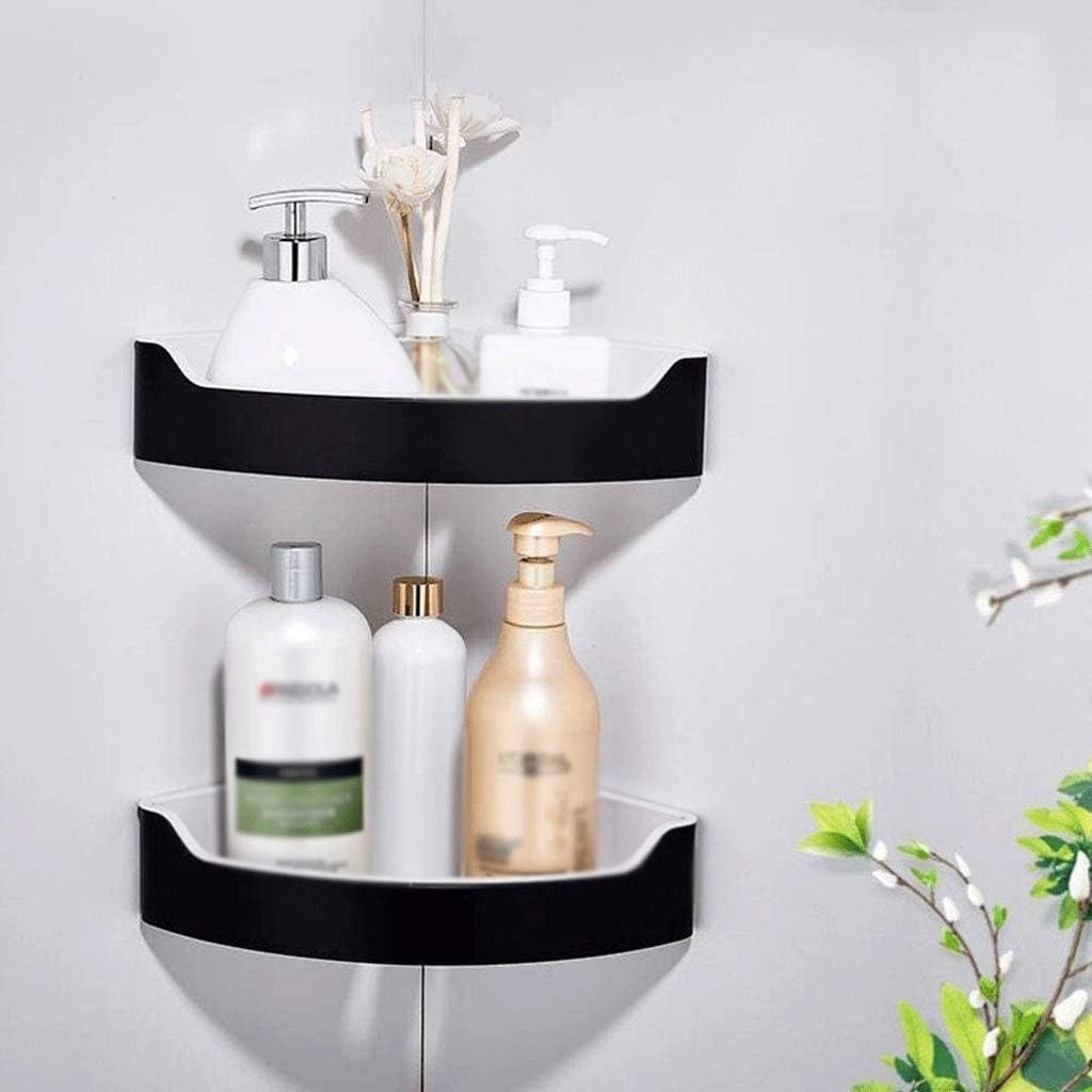 Triangular Corner Shelf Curve Design Brushed Stainless Steel Shower Bathroom