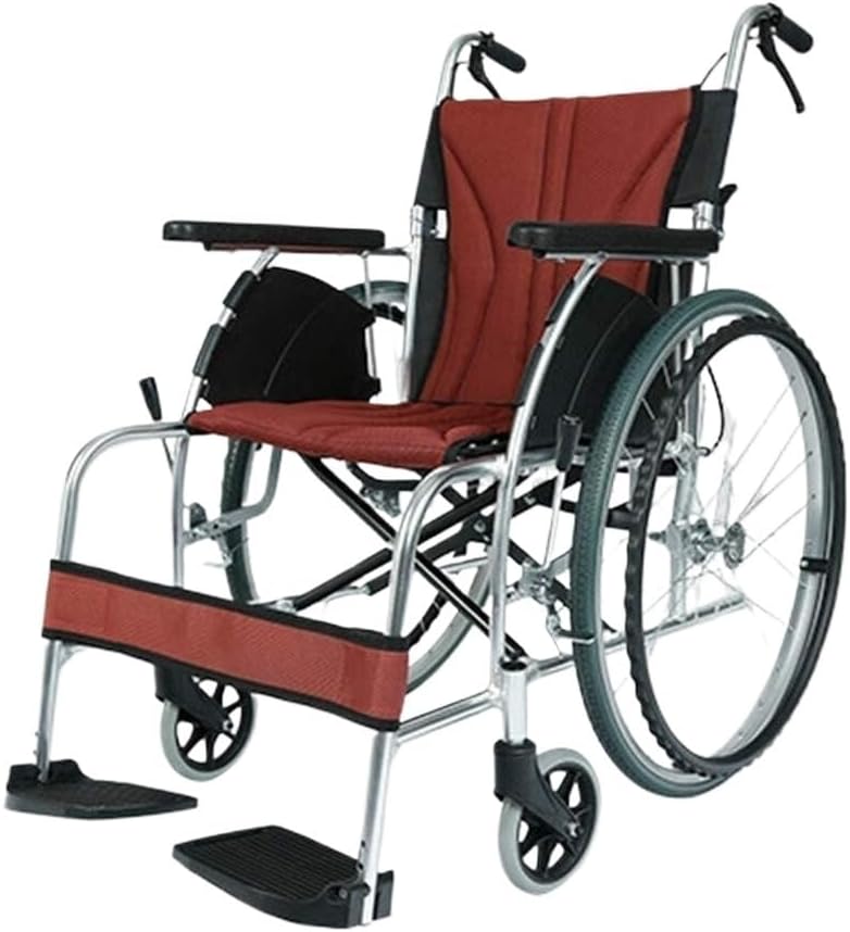 Wheelchair Folding Light Portable Aluminum Alloy Small Elderly Travel Ultralight Scooter Driving Medical Aircraft Train Fj Beautiful Home