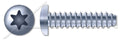 (2500 pcs) 1/4'-14 X 3/4', Self-Tapping Sheet Metal Screws, Type B, Pan 6Lobe Torx(r) Drive, Steel, Zinc Plated