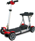 EV Rider Gypsy Folding Travel Mobility Scooter, Red