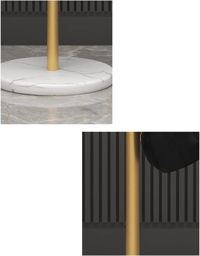 Coat Rack Freestanding, Coat Rack Household Floor-Standing Single Pole Coat Stand Modern Marble Metal Coat Shelf Bedroom Living Room Corridor Entrance Corner Hanger Coat Rack Tree (Color : 5) (6 )