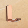 Rose Gold Brass Square Bathroom Accessories Set Bath Hardware Wall Mounted Towel Bar Toilet Paper Holder Robe Hook,Paper Holder (Robe Hook)