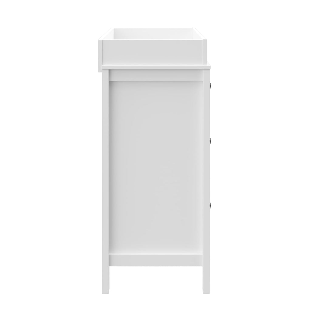 Storkcraft Horizon 3 Drawer Chest with Changing Topper (White) – GREENGUARD Gold Certified, Includes Removable Changing Table Topper, Chest of Drawers for Nursery & Kids Bedroom