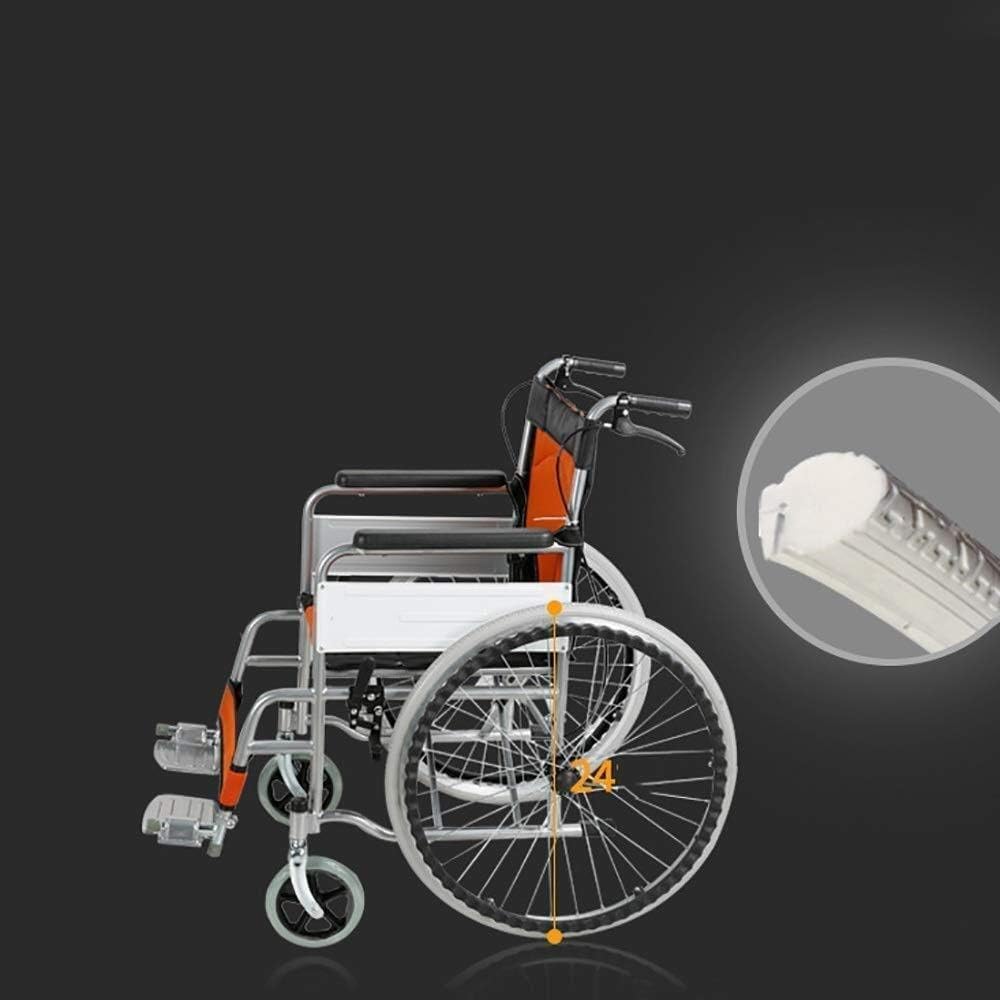 Folding Portable Belt Toilet/Multi-Function Portable Ultra-Light Disabled Elderly Trolley Wheelchair/Elderly Scooter