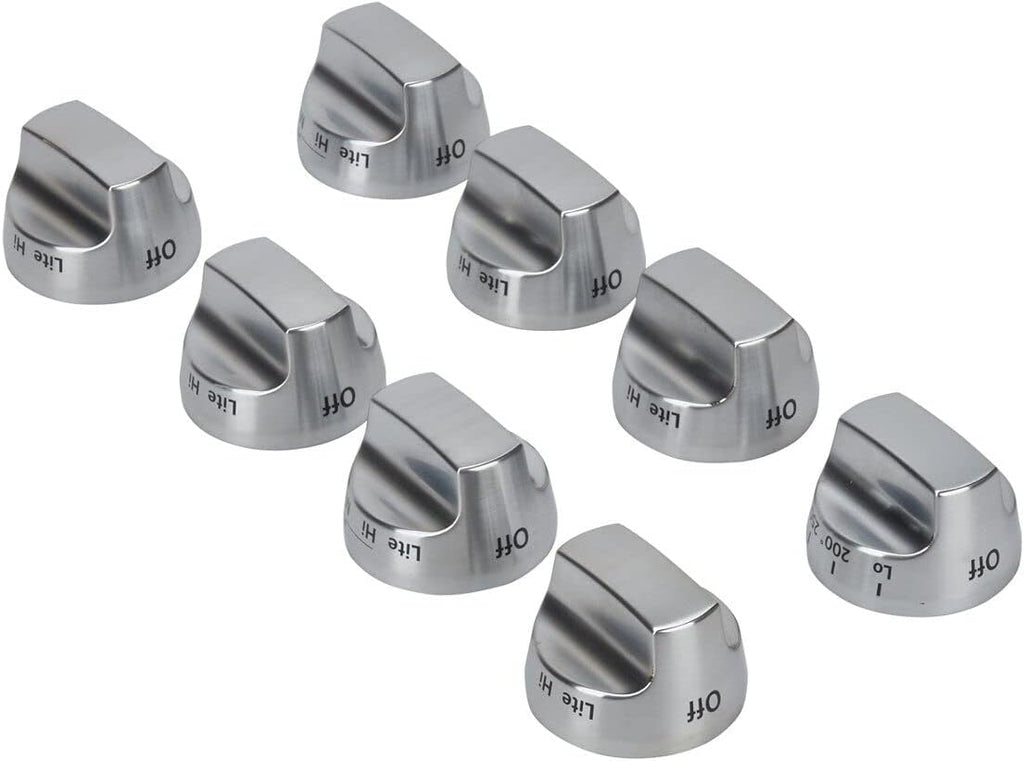 Whirlpool W10231704 Genuine OEM Knob Kit For Cooktops, Stainless Steel – Replaces 1548258, AH2355484, EA2355484, PS2355484, W10834226
