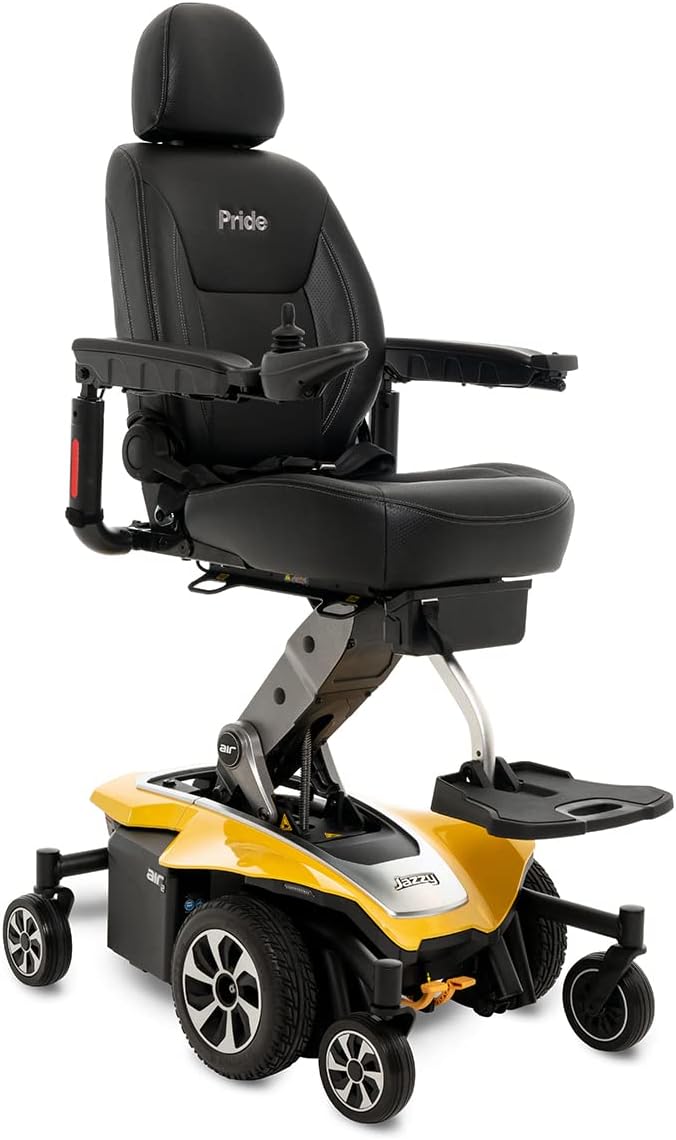 Pride Jazzy Air 2 (Citrine Yellow)- Includes Joystick Cover, Chair Cover, ARM Bag!