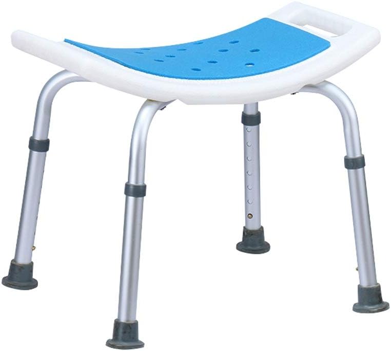 Shower Stool Shower Seat Shower Stool,Aluminium Shower Seat Chair Non-Slip Height Adjustable Disability Aid,Suitable for People with Reduced Mobility