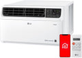 LG 8,000 BTU Dual Inverter Smart Window Air Conditioner, 115V, Cools 340 Sq. Ft. for Bedroom, Living Room, Apartment, Quiet, Energy Star, works with LG ThinQ, Amazon Alexa and Hey Google, White