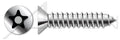 (2500 pcs) #14 X 3/4', Self-Tapping Sheet Metal Screws, Flat Countersunk Head Tamper-Resistant Torx Plus(r) Pin Drive, Type AB, Stainless Steel