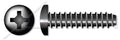 (5000 pcs) #12-14 X 3/4', Self-Tapping Sheet Metal Screws, Type B, Pan Phillips Drive, Steel, Black Oxide