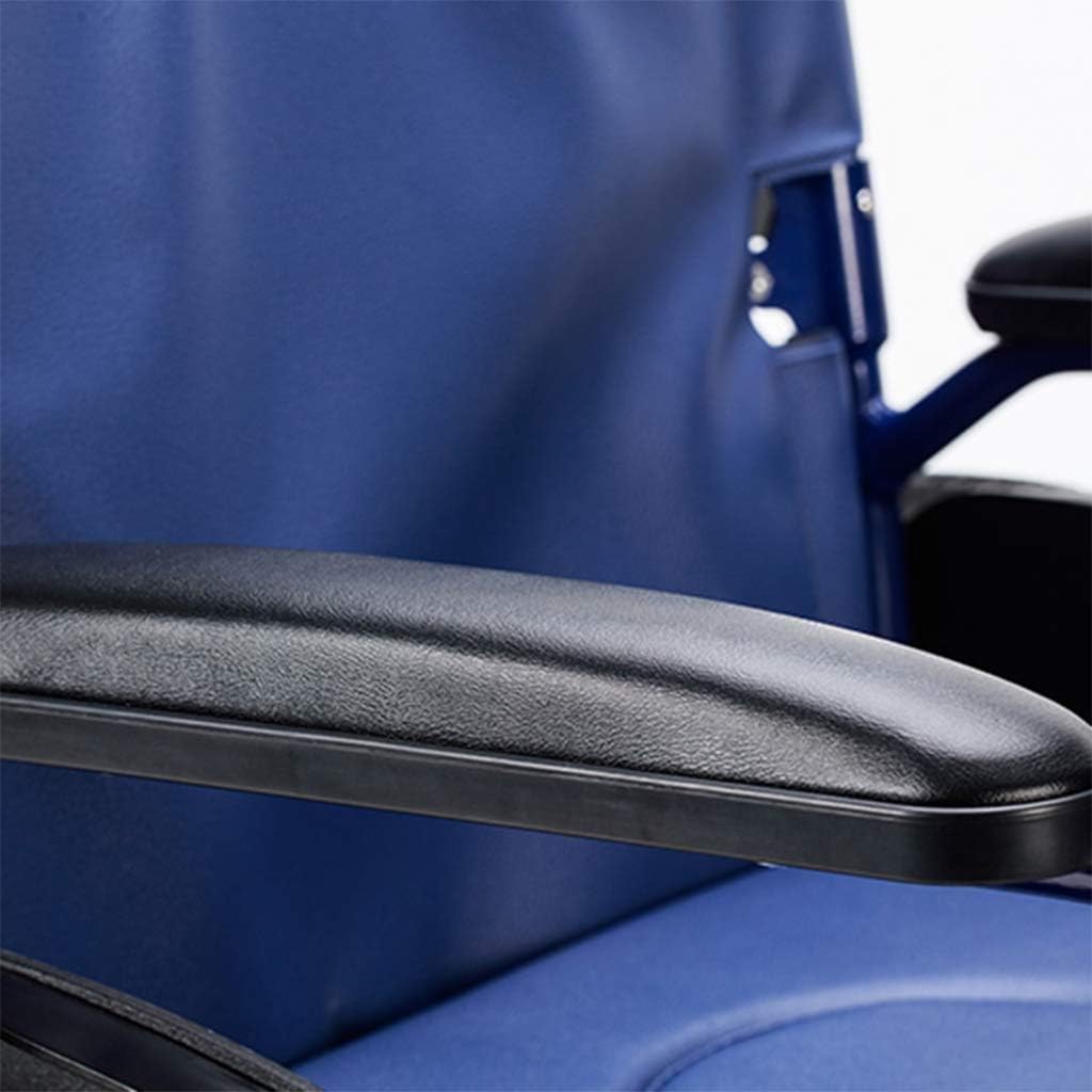 Wheelchairs, Manual wheelchairs, Aluminum Alloy wheelchairs are Lightweight and Foldable, self-propelled wheelchairs with handbrakes and Swivel Pedals, Suitable for The Elderly with Disabilities (Siz