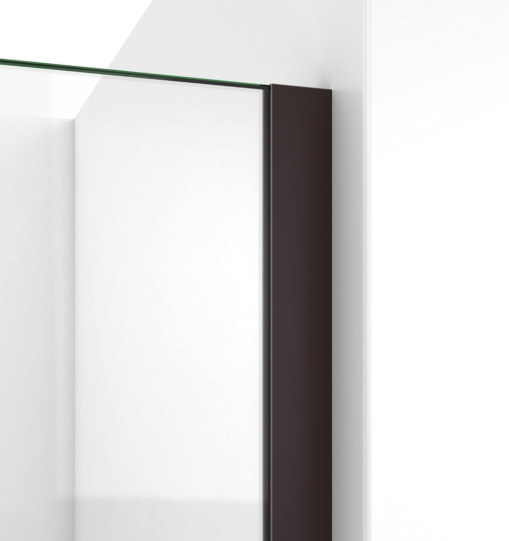 DreamLine Linea 34 inch W x 72 inch H Frameless Fixed Shower Screen in Oil Rubbed Bronze