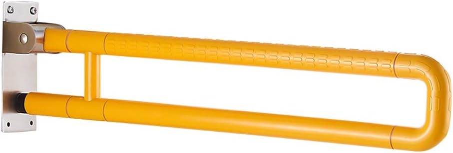 Grab Bars Handle Safety Support Hand Rails, Concealed Screw Safety Grab Bar Flip-Up Screw-in Bathroom Grab Bar with Textured Grip Stainless Suitable for Disability Aid and Seniors