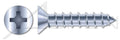 (4000 pcs) #14 X 3/4', Self-Tapping Sheet Metal Screws, Type A, Flat Phillips Drive, Steel, Zinc Plated and Baked