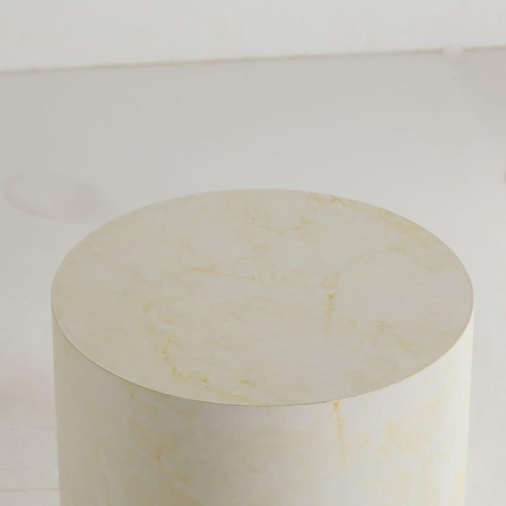Nesting Coffee Table Set of 2, Modern Round Wooden Coffee Tables, Accent End Side Table for Small Space Living Room,Beige