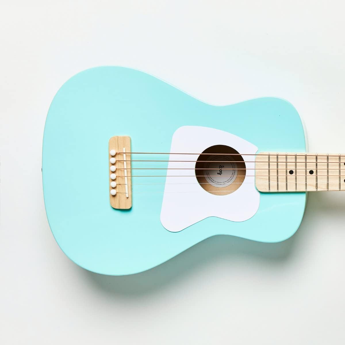 Loog Pro 6 Acoustic kids real guitar for Beginners Compact size Ages 9+ Learning app and Lessons included