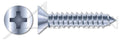 (4000 pcs) 1/4'-14 X 3/4', Self-Tapping Sheet Metal Screws, Type AB, Flat Phillips Drive, Steel, Zinc Plated and Baked