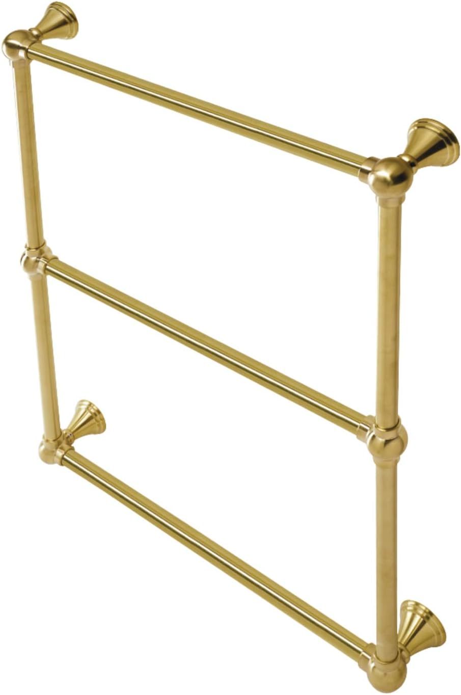 Kingston Brass DTC322419BB Maximilien Wall Mount -Towel Rack, Brushed Brass 32 x 24 x 3