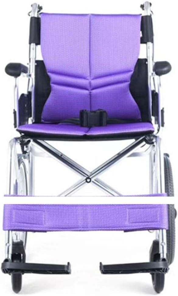 Wheelchair,Lightweight Folding Wheelchair Driving,Elderly Wheelchair Portable Aluminum Alloy Ultralight Scooter Trolley,Portable