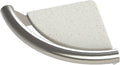 Corner Shelf 9' Integrated ADA Grab Bar - Brushed Stainless, 500 Lbs