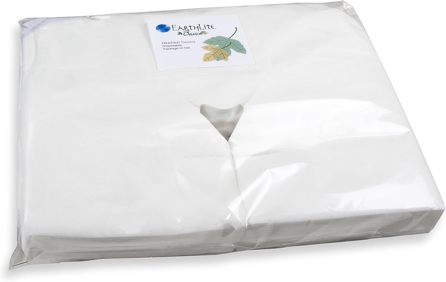 EarthLite Disposable Face Cradle and Headrest Covers, 1000-Pack, Medical-Grade, Ultra Soft, Luxurious, Non-Sticking for Massage Tables & Chairs, White