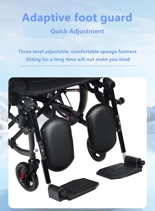 Manual Wheelchair, Lightweight Folding Wheelchair, Reclining Wheelchair, Shower Chair, Bathing Wheelchair, Mobility Scooter for The Elderly and Disabled