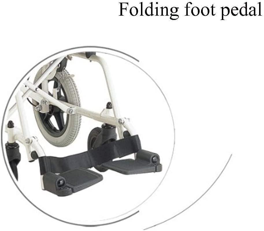 Wheelchair,Lightweight Wheelchair Driving Adult Supplies, Aluminum Alloy Folding Portable Travel Aircraft Elderly Disabled Scooter,Portable