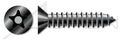 (1000 pcs) #14 X 3/4', Self-Tapping Sheet Metal Screws, Flat Countersunk Head Tamper-Resistant Torx Plus(r) Pin Drive, Type AB, Steel, Black Oxide